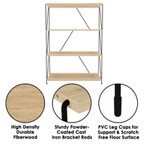 Lazywud DIY Wire Cabinet Multifunctional Storage (Summer Oak)