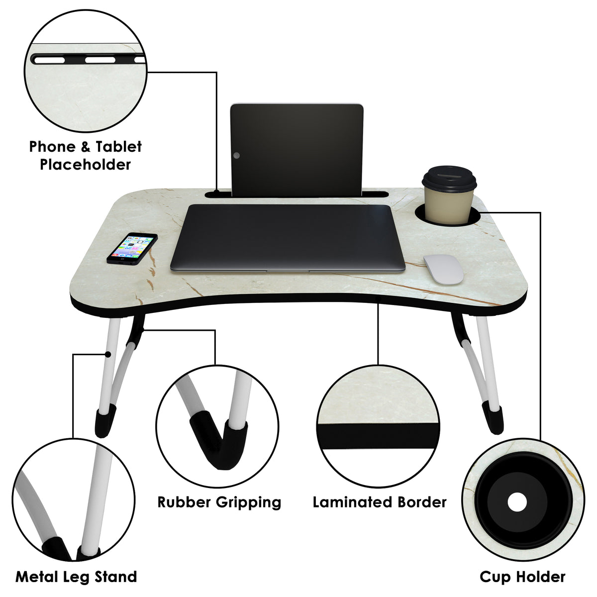 Buy Multipurpose Blue Laptop Table Online at Best Prices StoryHome