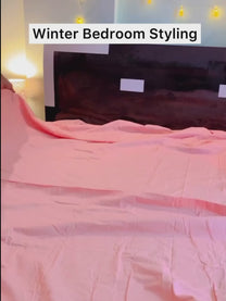 Forever 300 TC Tangy Peach King Size Bedsheet