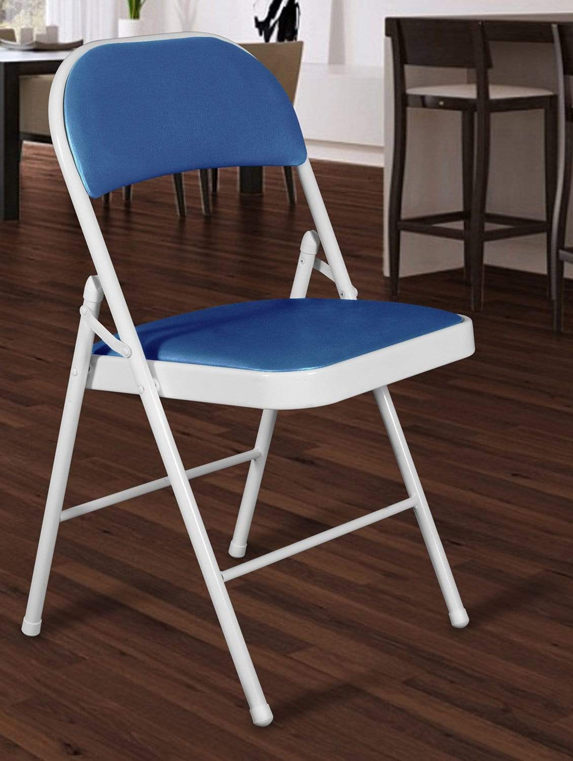 Buy Padded Blue Metal Folding Chair Online in India Story@Home