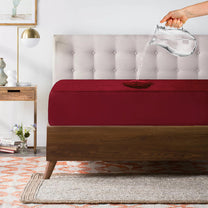 Story@Home Maroon Terry 100% Waterproof and Dustproof Premium Single / Double Size Mattress Protector