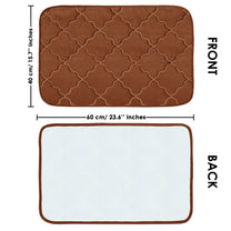 2 Units Encore Memory Foam Quatre Foil Brown Doormat