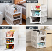 Story@Home White Pack of 4 Foldable Shirt Stacker Box