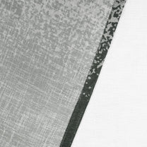 2 Pcs White & Black Sheer Window / Door / Semi Long Door/ Long Door Curtains