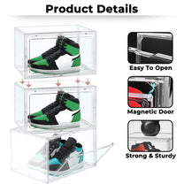Story@Home Transparent Stackable Sneaker Box For Storing Sneakers Shoes Footwear