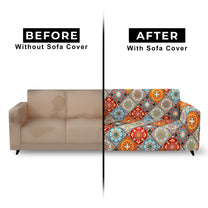 Story@Home Elastic Stretchable 1 | 2 | 3 | 4 Seater Multicolor Motif Pattern Sofa Cover