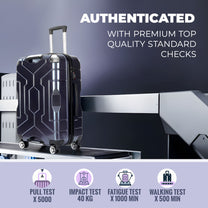 Story@home Dark Purple Small, Medium & Large Cabin Trolley Bag