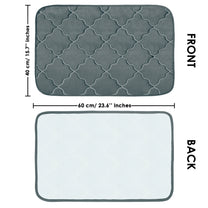 2 Units Encore Memory Foam Quatre Foil Grey Doormat