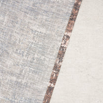 2 Pcs Mud Brown & Ivory Sheer Window / Door / Semi Long Door/ Long Door Curtains