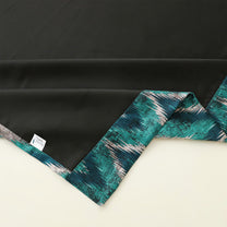 2 Pcs Mint Green and Light Grey Abstract  Digital Faux Silk Medium room Darkening Window | Door | Long Door Curtains