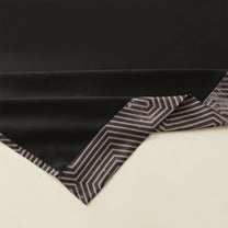 2 Pcs Dark Brown Abstract Digital Faux Silk Medium room Darkening Window | Door | Long Door Curtains