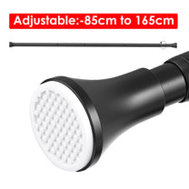 Story@Home Matte Black Extendable Shower Curtain Tension Rod Non-Drilling Anti-Skid Spring Pull Rod