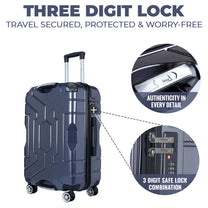 Story@home Dark Purple Small, Medium & Large Cabin Trolley Bag