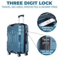 Story@home Cyan Blue Small, Medium & Large Cabin Trolley Bag