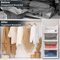 Story@Home White Pack of 6 Foldable Shirt Stacker Box