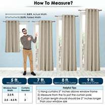 2 Pcs 400 GSM Dark Brown & White Azurio Jacquard Polyester Window / Door / Semi Long Door/ Long Door Curtains