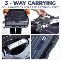 Story@home Dark Purple Small, Medium & Large Cabin Trolley Bag