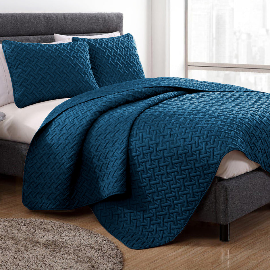 Premium Microfiber Bed Cover - 400 TC, Double Size, Soft & Durable ...