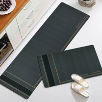Story@Home Charcoal Grey Enmore Runner Mat