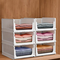 Story@Home White Pack of 6 Foldable Shirt Stacker Box