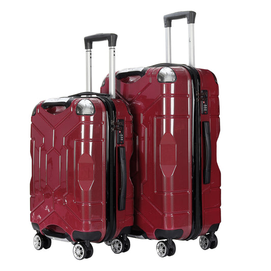 Story@home Burgundy Red Combo Small and Medium Trolley Bag