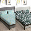 Story@Home 2 Pcs Arena Microfiber Double Bedsheets Combo With 4 Pillow Covers - Mint Green &  Grey
