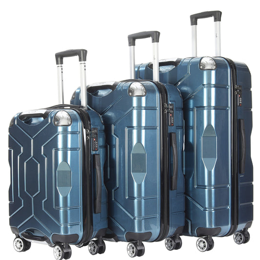 Story@home Cyan Blue Combo Small, Medium and Large Trolley Bag