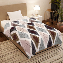 Finley 300 GSM Multicolor Geometric Single Size Blanket