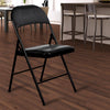 Padded Black Metal Cafe /Kitchen/ Garden and Outdoor Folding Chair