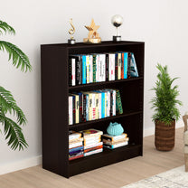 Lazywud Book Shelf For Living Room (Dark Wenge)