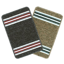 Story@Home Brown & Black Stripes Nylon Anti Skid Doormat