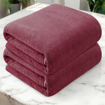 Story@Home 2 Units Microfiber Men Bath Towels - Pink