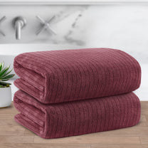 Story@Home 2 Units Microfiber Men Bath Towels - Pink