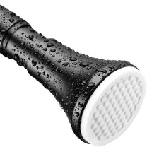 Story@Home Matte Black Extendable Shower Curtain Tension Rod Non-Drilling Anti-Skid Spring Pull Rod
