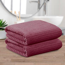 Story@Home 2 Pcs Microfiber Hand Towels - Pink