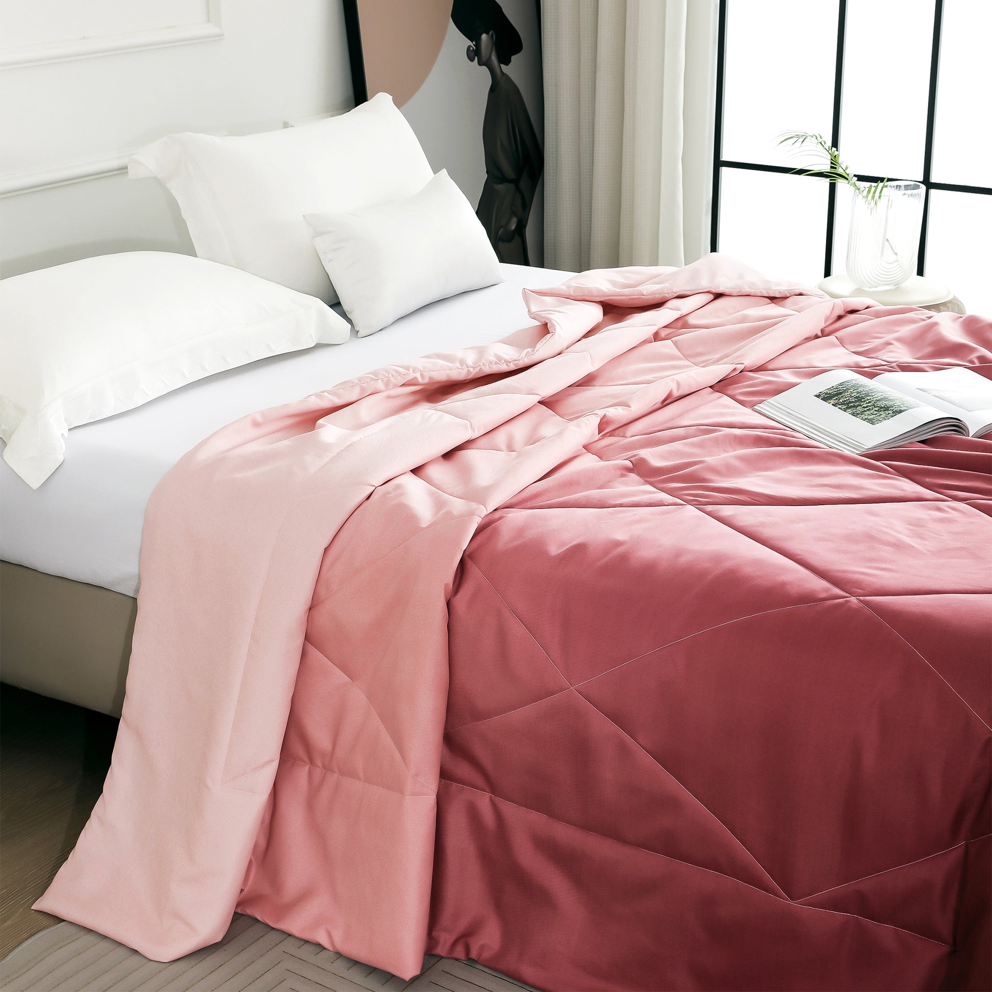 Ombre Microfiber Double Comforter