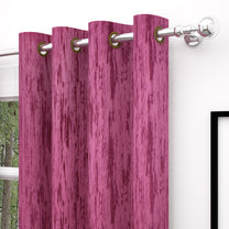 PAVO 1 Pcs Pink Jacquard Blackout Door Curtains, 7 ft