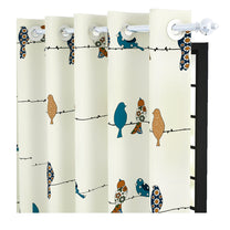 2 Pcs 300GSM Mustard Bohemian Cotton Canvas Curtain Window/Door/Semi Long Door/Long Door Curtains