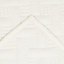 Sofa Throw Cover Combo – 2 Pcs 1 Seater and 1 Pc 3 Seater Off White Solid Pattern with Pocket by Story@Home