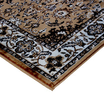 Brown Ethnic Innovia Rug/Carpet with Anti Skid Backing