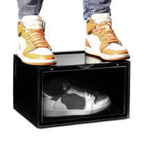 Story@Home Black Stackable Sneaker Box For Storing Sneakers Shoes Footwear