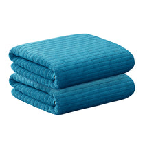 Story@Home 2 Pcs Microfiber Hand Towels - Blue