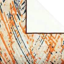 Ethnic Grunge Pattern White & Yellow Rustico Rug/Carpet