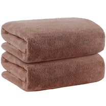 Story@Home Light Brown 2 Units Microfiber Bath Towels For Men, Women & Kids