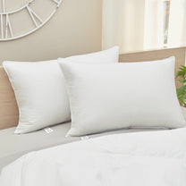 White Premium Quality Microfibre Pillows Set of 2