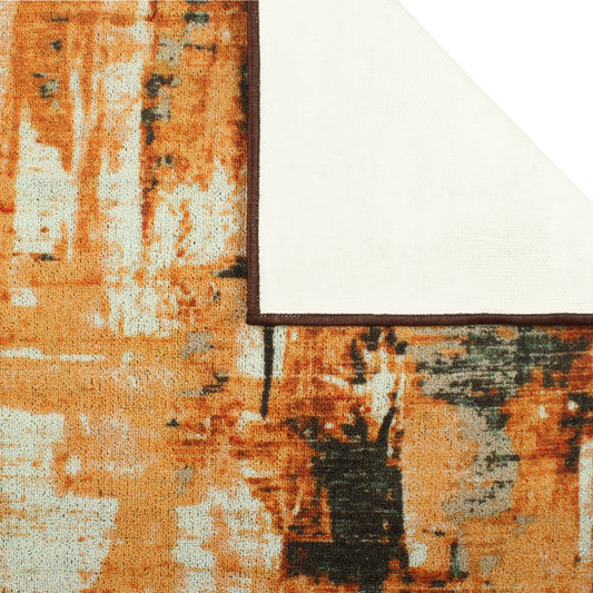 Ethnic Grunge Pattern Beige & Brown Rustico Rug/Carpet