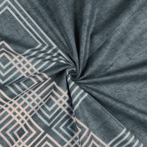 Forever 240 TC Abstract Grey Cotton King Size Bedsheet