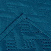 Sofa Throw Cover With Solid Pattern In Navy Blue For 1 | 2 | 3 | 4 Seater From Story@Home