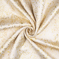 2 Pcs Blackout Foil Off White & Golden Splatter Window/Door/Semi Long Door/Long Door Curtains