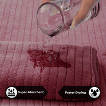 Story@Home 2 Units Microfiber Men Bath Towels - Pink